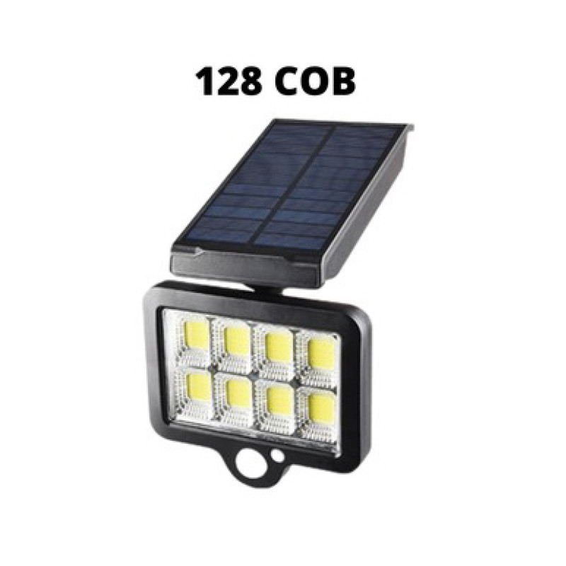 Сонячний світлодіодний настінний світильник Just Shine з датчиком руху - YT-140 Чорний