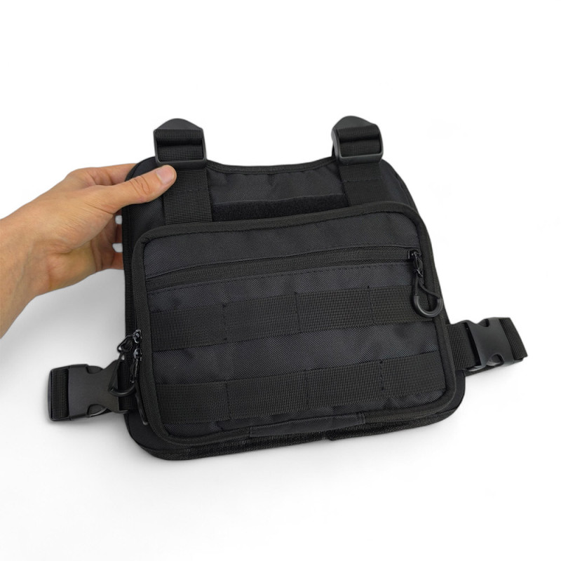 Нагрудна сумка-органайзер EM-1902 (Чорна)