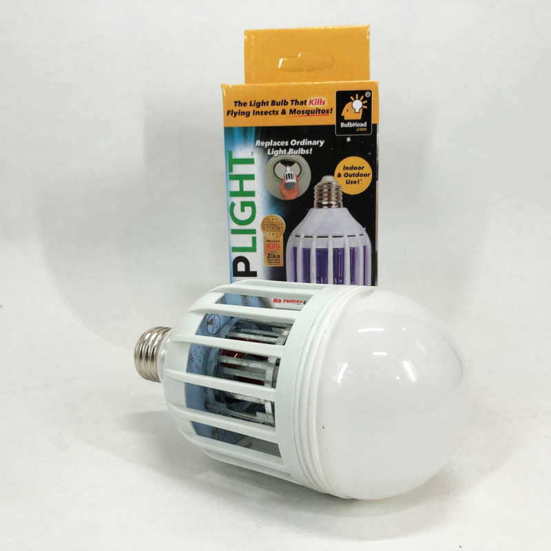 Світлодіодна лампа приманка - знищувач для комах 2в1 Destrui Lamp DL9808 White