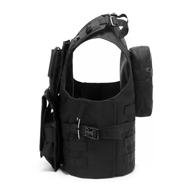 Розвантажувальний жилет тактичний з водовідштовхувальним просоченням AOKALI Outdoor А56 система Molle Чорний