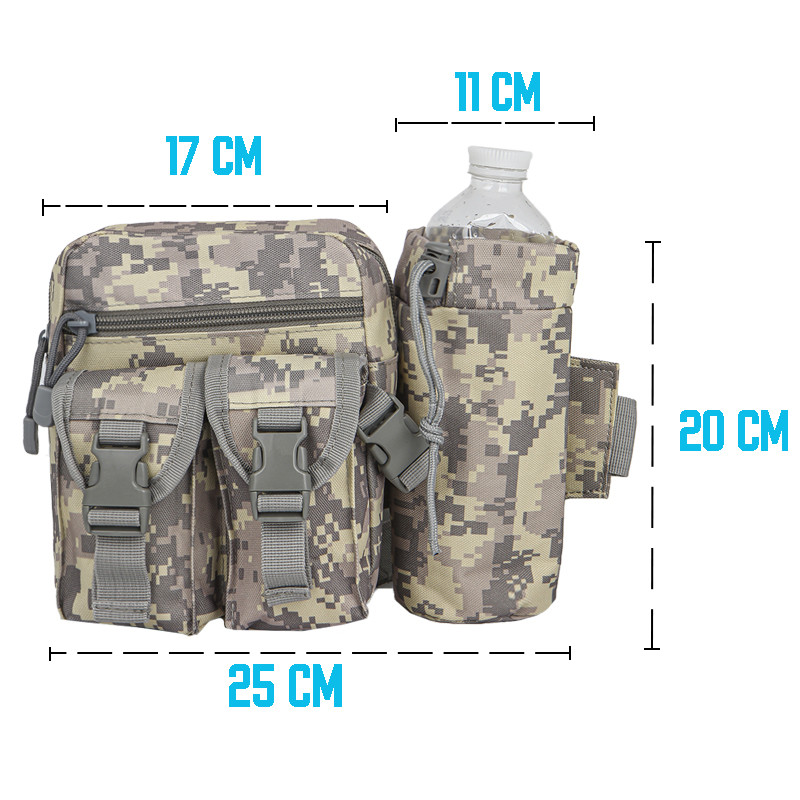 Сумка багатофнкціональна тактична на пояс AOKALI Outdoor A33 4L (Camouflage ACU)