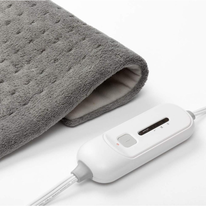 Масажний та зігріваючий килимок для спини Massaging weighted heating pad у чохлі Gray