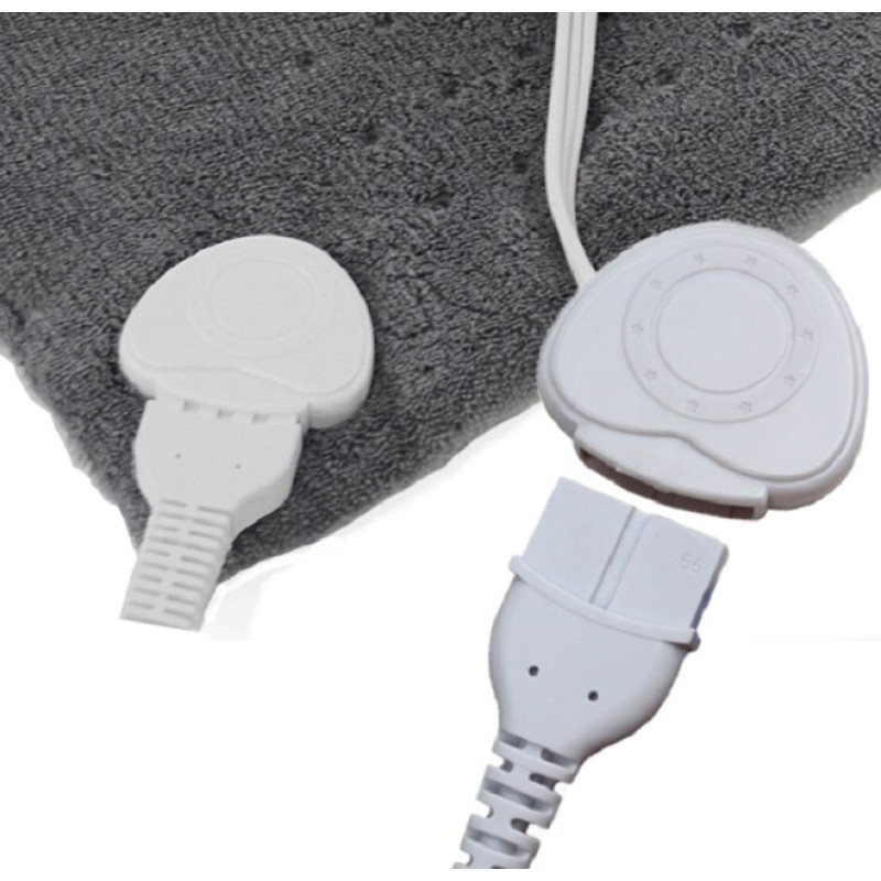 Масажний та зігріваючий килимок для спини Massaging weighted heating pad у чохлі Gray
