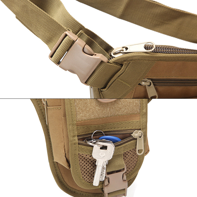 Сумка тактическая компактная на пояс з регуляцією AOKALI Outdoor (A176 Koyot)