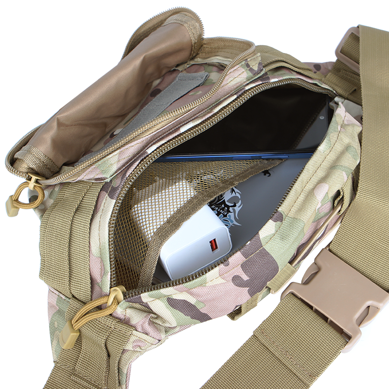 Сумка-бананка тактична на пояс AOKALI Outdoor A29 (Camouflage CP)