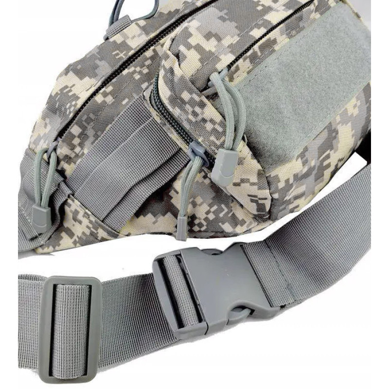 Сумка-бананка тактична на пояс AOKALI Outdoor A29 (Камуфляж ACU)