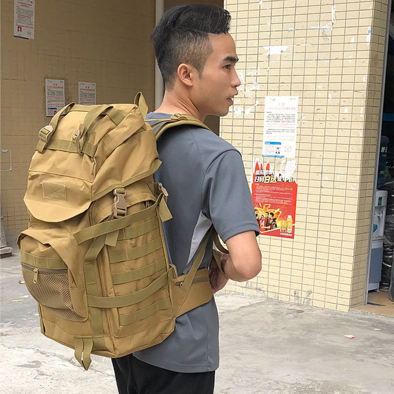 Рюкзак тактический большой многофункциональний армейский AOKALI Outdoor A51 50L (Койот) Рюкзак тактический большой многофункциональний армейский AOKALI Outdoor A51 50L (Койот)