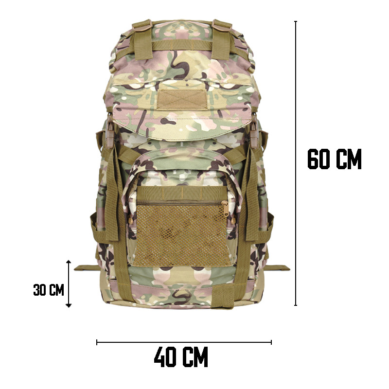 Рюкзак тактичний 50 л. багатофункціональний армійський AOKALI Outdoor A51 (Camouflage CP) Рюкзак тактичний 50 л. багатофункціональний армійський AOKALI Outdoor A51 (Camouflage CP)