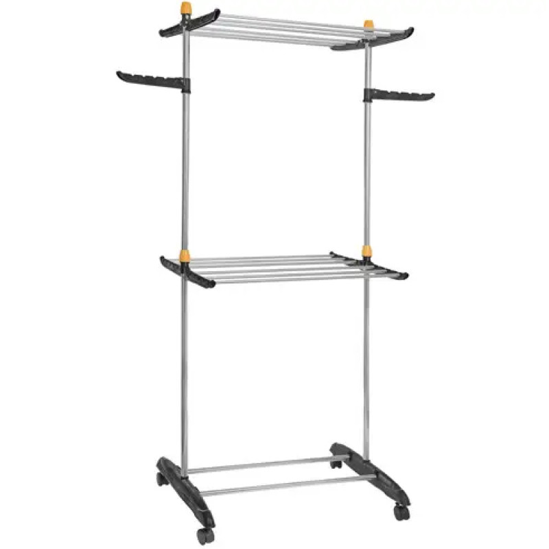 Сушарка для білизни складана вертикальна Stenson TD01229 116*50*145 см Сріблястий Сушарка для білизни складана вертикальна Stenson TD01229 116*50*145 см Сріблястий