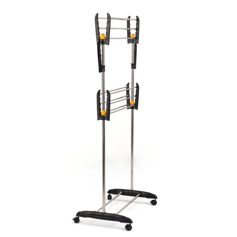 Сушарка для білизни складана вертикальна Stenson TD01229 116*50*145 см Сріблястий Сушарка для білизни складана вертикальна Stenson TD01229 116*50*145 см Сріблястий