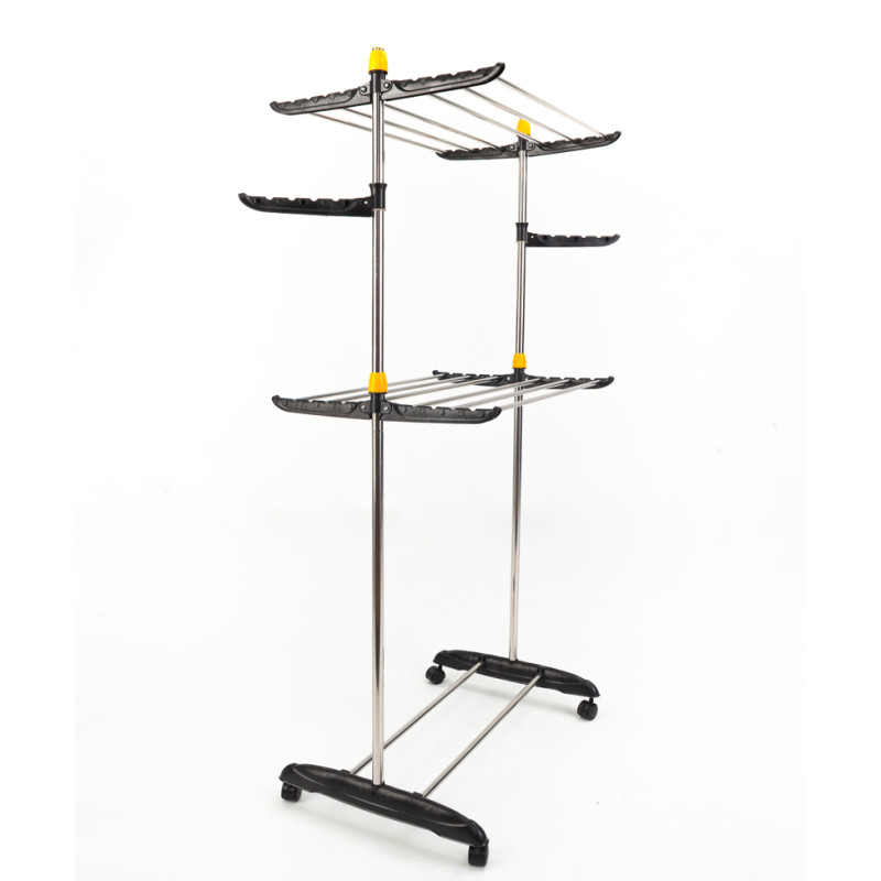 Сушарка для білизни складана вертикальна Stenson TD01229 116*50*145 см Сріблястий Сушарка для білизни складана вертикальна Stenson TD01229 116*50*145 см Сріблястий