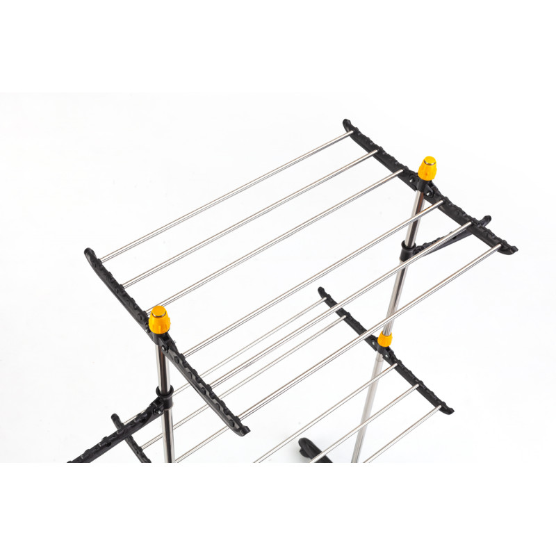 Сушарка для білизни складана вертикальна Stenson TD01229 116*50*145 см Сріблястий Сушарка для білизни складана вертикальна Stenson TD01229 116*50*145 см Сріблястий