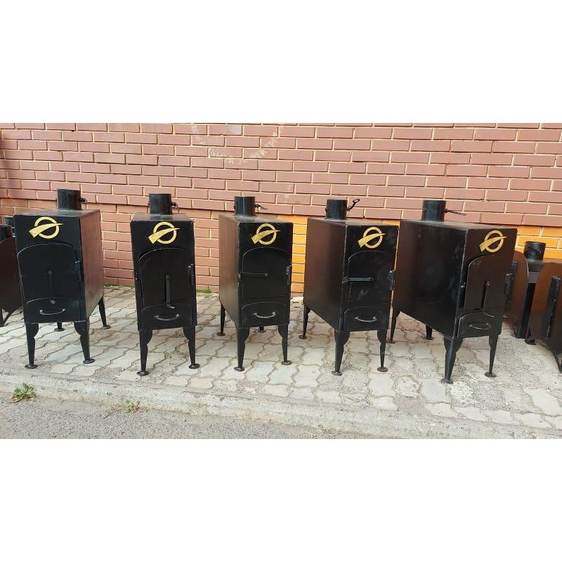 Пекти буржуйка сталева твердопаливна Agros WOODEX B-50 850*270*570 Чорний