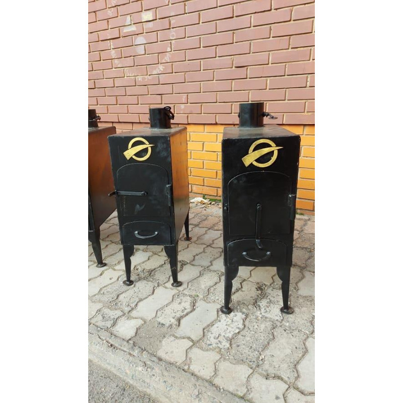 Пекти буржуйка сталева твердопаливна Agros WOODEX B-50 850*270*570 Чорний