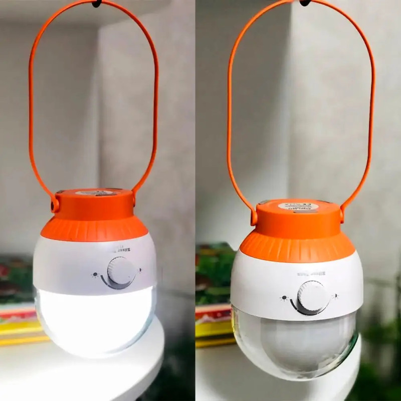 Кемпінговий світлодіодний ліхтар із акумулятором Silver Toss ST-5661 аварійний LED ліхтар із регулюванням світла та зарядкою від USB Помаранчевий
