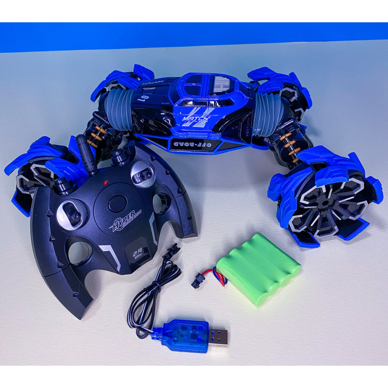 Машинка перевертача трансформер всюдихід 4x4 на радіокеруванні ZhengGuang "Deformation car" UD2169A-1 Синій