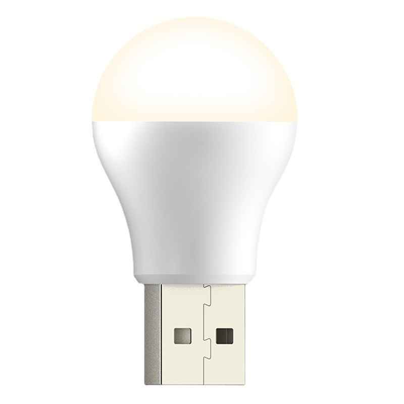 Лампа нічник світлодіодна USB Lesko 2023 для повербанка Тепле світло