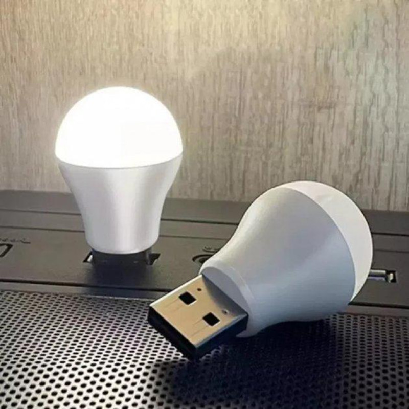 Лампа нічник світлодіодна USB Lesko 2023 для повербанка Тепле світло