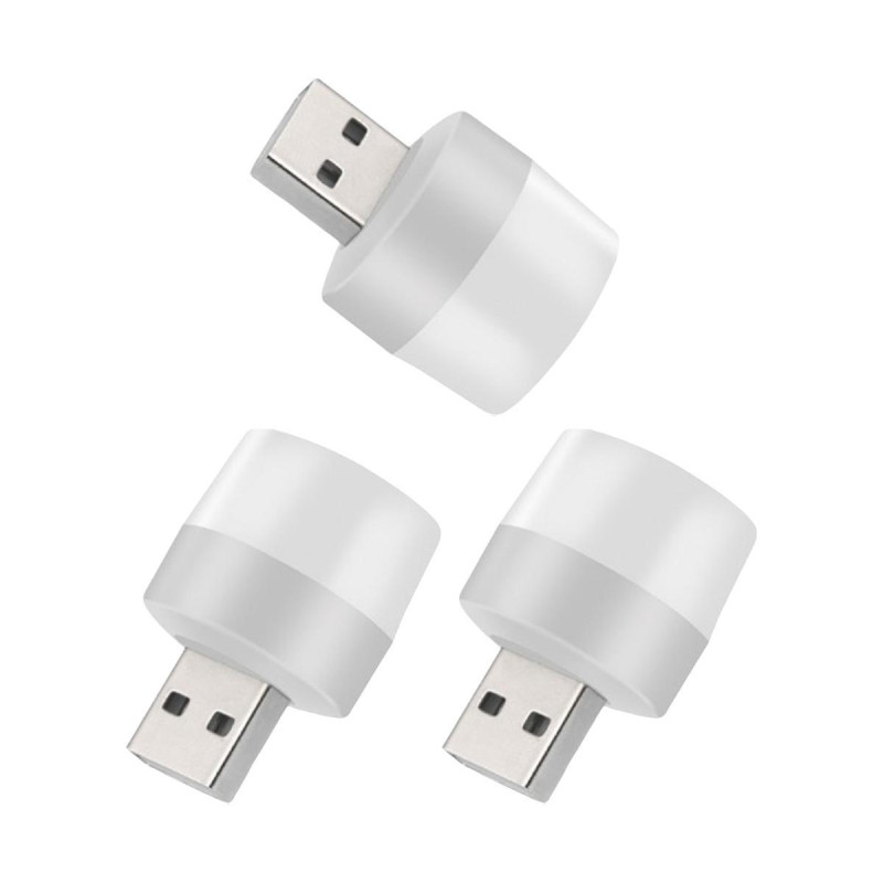 Лампа нічник світлодіодна USB Lesko 2022 для повербанка Тепле світло