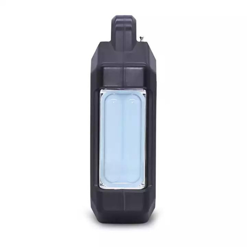 Багатофункціональний LED ліхтар із сонячною панеллю, радіо, MP3 плеєр, функцією повербанку та 3 лампочками 3W 9V Easy Power EP-0198 Bluetooth Чорно-оранжевий