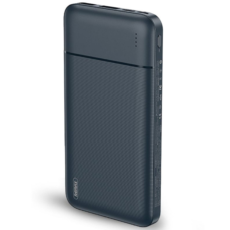 Портативное зарядное устройство павербанк REMAX Lango Series 10000mAh 2USB Power Bank RPP-96 Black