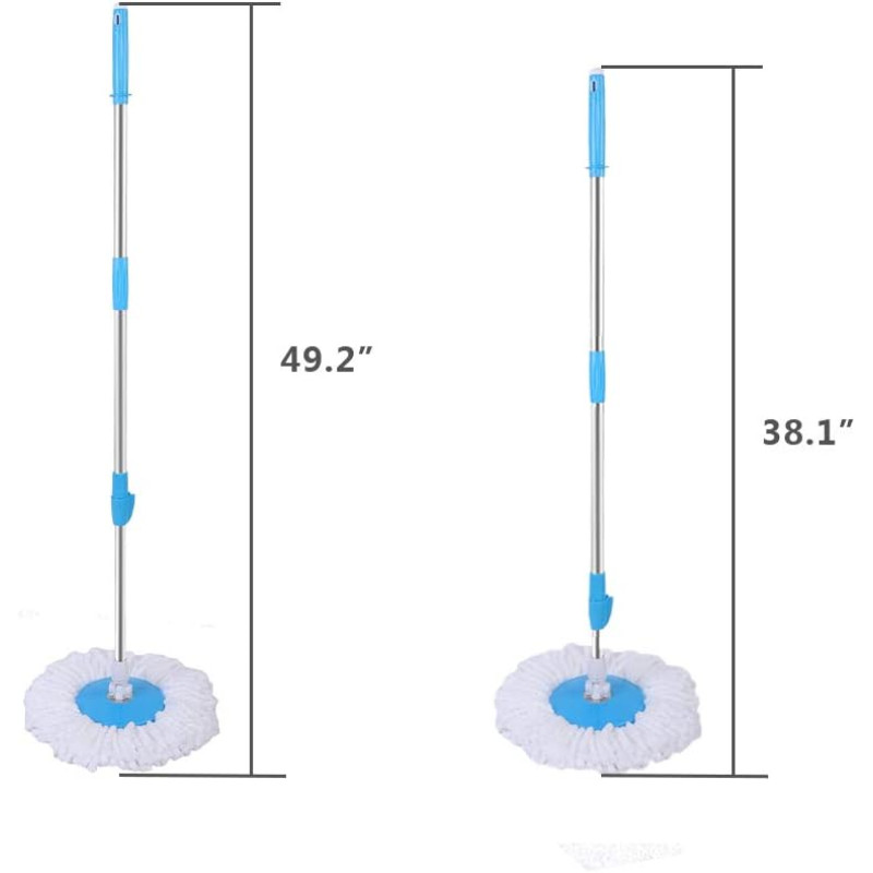 Швабра з відром та автоматичним віджимом Easy Mop швабра-ледарка | кругла (LM9012)