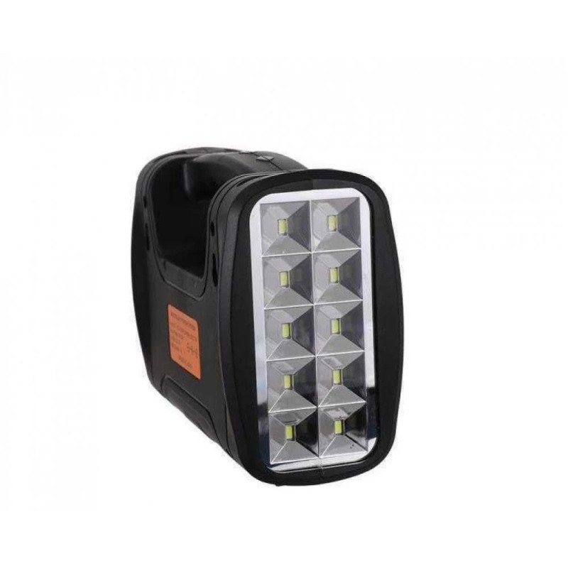 Багатофункціональний LED ліхтар із сонячною панеллю, функцією повербанку та 3 лампочками Easy Power EP-351 Чорний