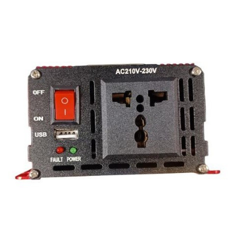 Перетворювач напруги 1500W DC 12V в AC 220V з USB, інвертор із захистом від перевантажень модифицированная синусоида Eryuan Червоний