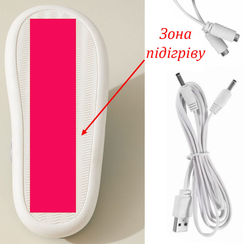 Домашні кімнатні тапочки теплі жіночі закриті з підігрівом 37.5 плюш/ПВХ Lesko A-230 Сірий