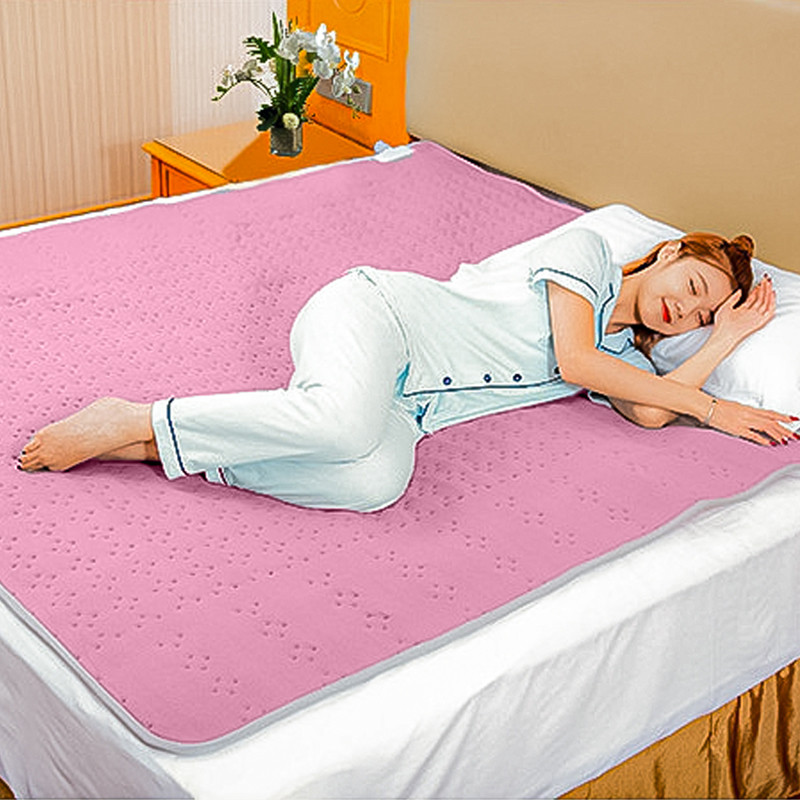 Електропростирадло з підігрівом від мережі 220В з системою водяного контуру Heat Water J-001 STT 180*80см Pink