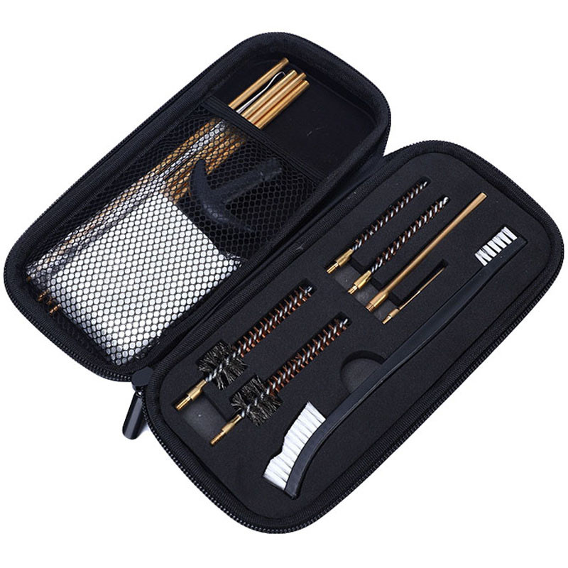 Набір для чищення зброї з 14 предметів у щільному кейсі конструкція Lesko GK38