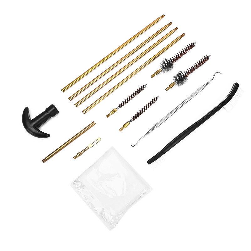 Набір для чищення зброї з 14 предметів у щільному кейсі конструкція Lesko GK38