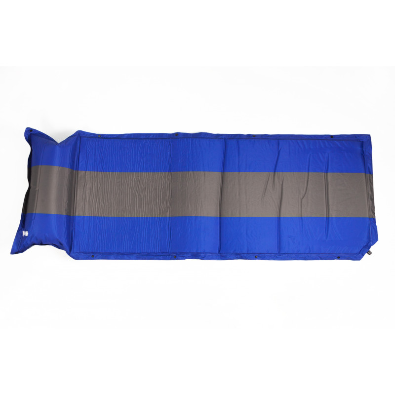 Туристичний килимок-матрас самонадувний з чохлом 192х68х3см Stenson WSI65063-2 Синьо-сірий