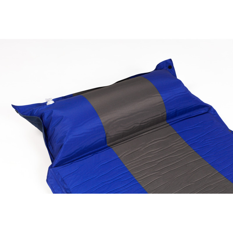 Туристичний килимок-матрас самонадувний з чохлом 192х68х3см Stenson WSI65063-2 Синьо-сірий