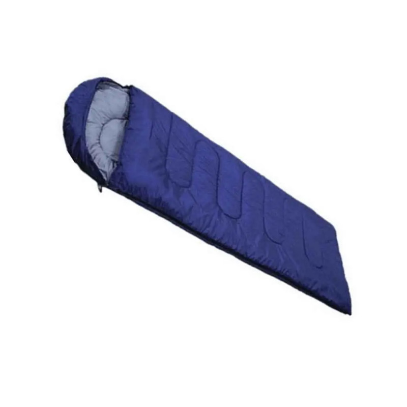 Спальний мішок туристичний із капюшоном поліестер 210х75 см Stenson R17787-B Синій
