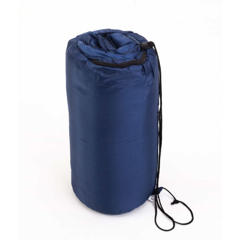 Спальний мішок туристичний із капюшоном поліестер 210х75 см Stenson R17787-B Синій