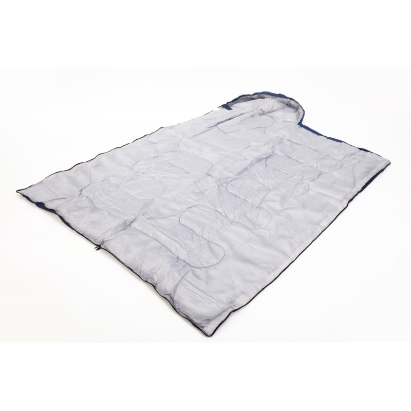 Спальний мішок туристичний із капюшоном поліестер 210х75 см Stenson R17787-B Синій