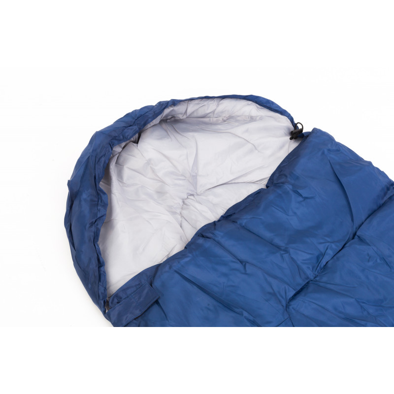 Спальний мішок туристичний із капюшоном поліестер 210х75 см Stenson R17787-B Синій