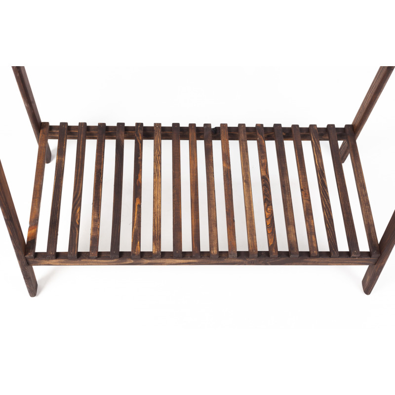 Напольная стойка - вешалка для одежды и обуви Ecostyle с полкой для обуви 77х40х149 см