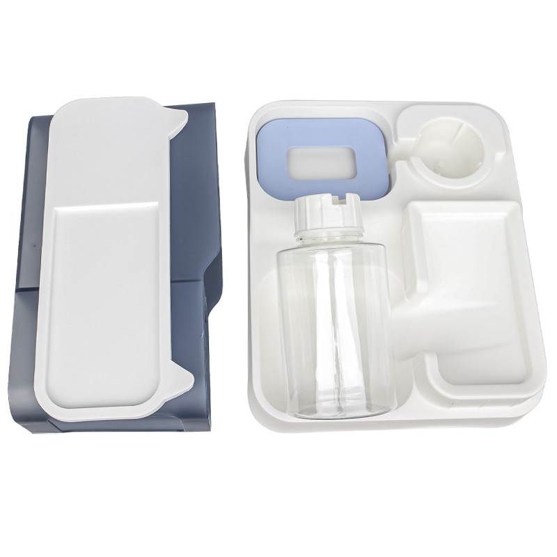 Годівниця для котів та собак подвійна з автоматичною напувалкою 3.8л 23х30.5х25см Taotaopets 139910 Blue