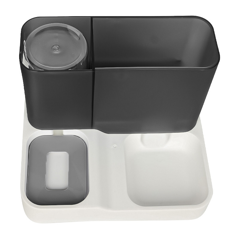 Годівниця для котів та собак подвійна з автоматичною напувалкою 3.8л 23х30.5х25см Taotaopets 139910 Grey Годівниця для котів та собак подвійна з автоматичною напувалкою 3.8л 23х30.5х25см Taotaopets 139910 Grey