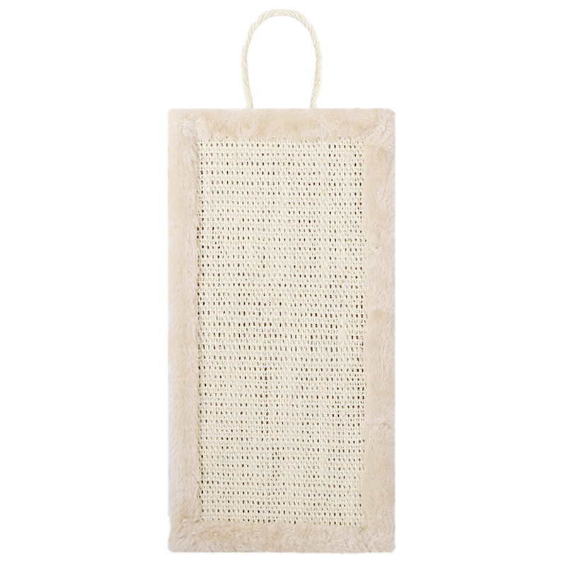 Когтеточка (ганчірка) для кота плоска дошка для всіх розмірів тваринного дошка опилочная/сизаль/фланель 400x200x10мм Taotaopets 041120 Бежевий