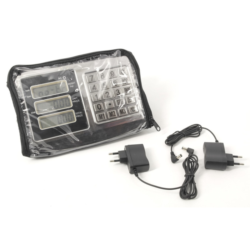 Ваги підлогові електронні з акумулятором і LCD дисплеєм до 300кг 42х52см А-Плюс 300S Сріблястий/Чорний