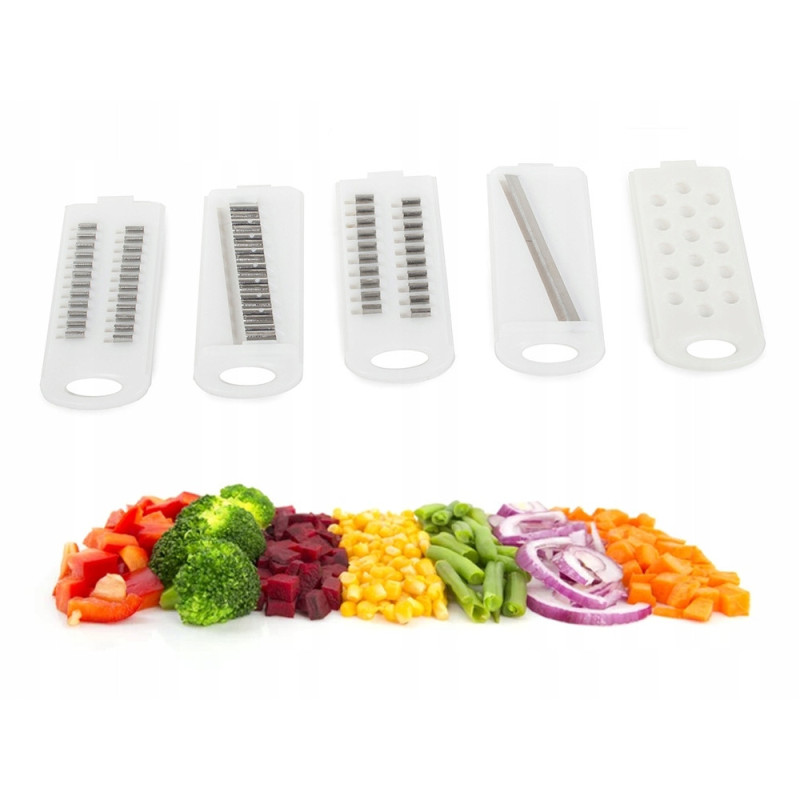 Багатофункціональна овочерізка 12в1 Slicing Master з контейнером та ручкою подрібнювач для овочів та фруктів ножі з нержавіючої сталі Blue (SM-1098)