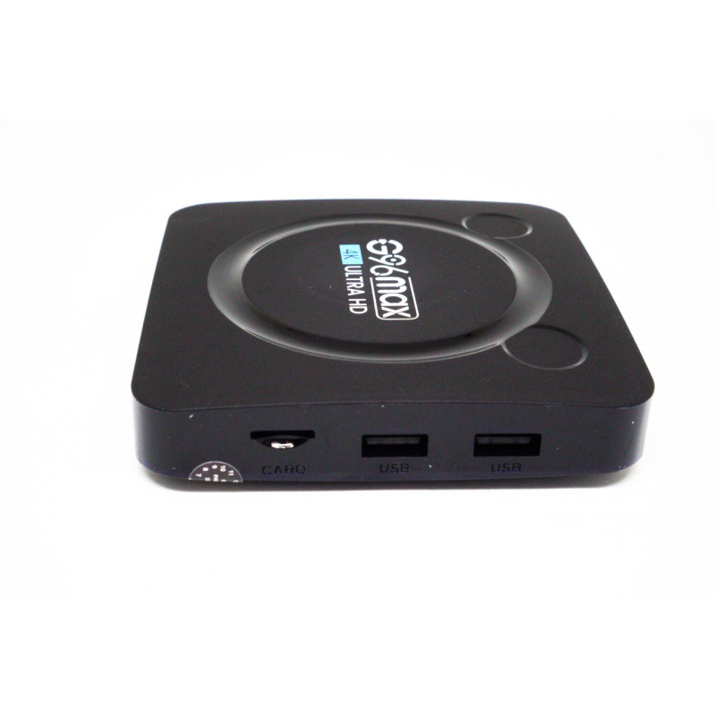 Мультимедійна Смарт-ТБ приставка для телевізора G96Max W2 4/64ГБ 4K UltraHD Android 11 WiFi 2.4/5Gz Bluetooth 5.0 USB 2.0/3.0 Black