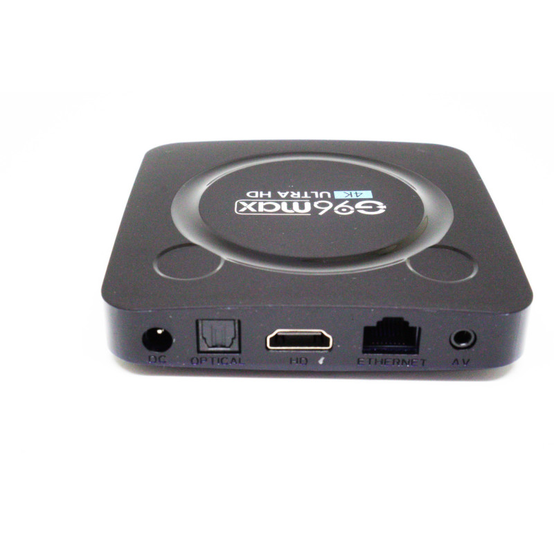 Мультимедійна Смарт-ТБ приставка для телевізора G96Max W2 4/64ГБ 4K UltraHD Android 11 WiFi 2.4/5Gz Bluetooth 5.0 USB 2.0/3.0 Black