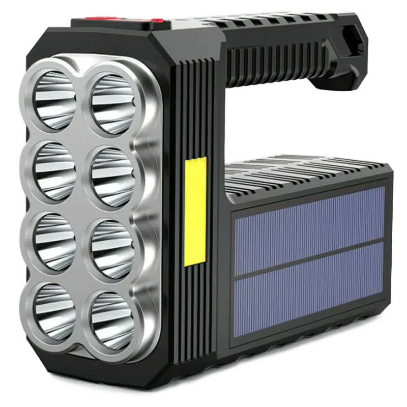 Багатофункціональний кемпінговий ліхтар на сонячній батареї Solar Energy LF-1780 аварійний ліхтарик з ручкою Чорний