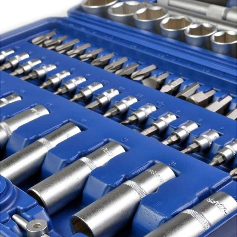 Набір інструментів зі 108 предметів у кейсі для гаража та СТО 1/2", 1/4" ZHONGXIN ZH108 Синій Набір інструментів зі 108 предметів у кейсі для гаража та СТО 1/2", 1/4" ZHONGXIN ZH108 Синій