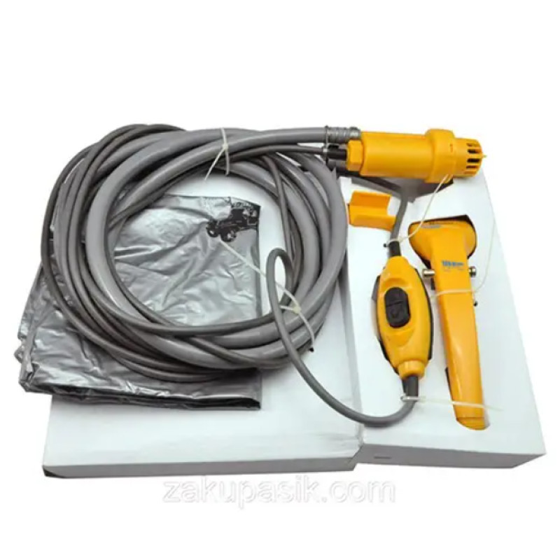 Портативний автомобільний душ туристичний з гнучким шлангом та гачком Shower Set 11 AS Жовтий/Сірий Портативний автомобільний душ туристичний з гнучким шлангом та гачком Shower Set 11 AS Жовтий/Сірий