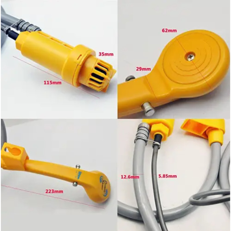 Портативний автомобільний душ туристичний з гнучким шлангом та гачком Shower Set 11 AS Жовтий/Сірий Портативний автомобільний душ туристичний з гнучким шлангом та гачком Shower Set 11 AS Жовтий/Сірий